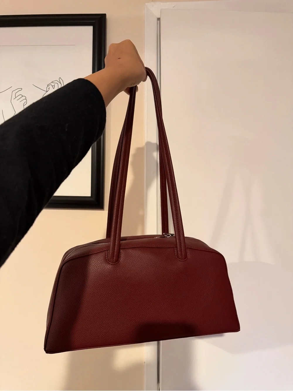 Baggu Recycled Leather Bowler Bag - Picture 2 of 3